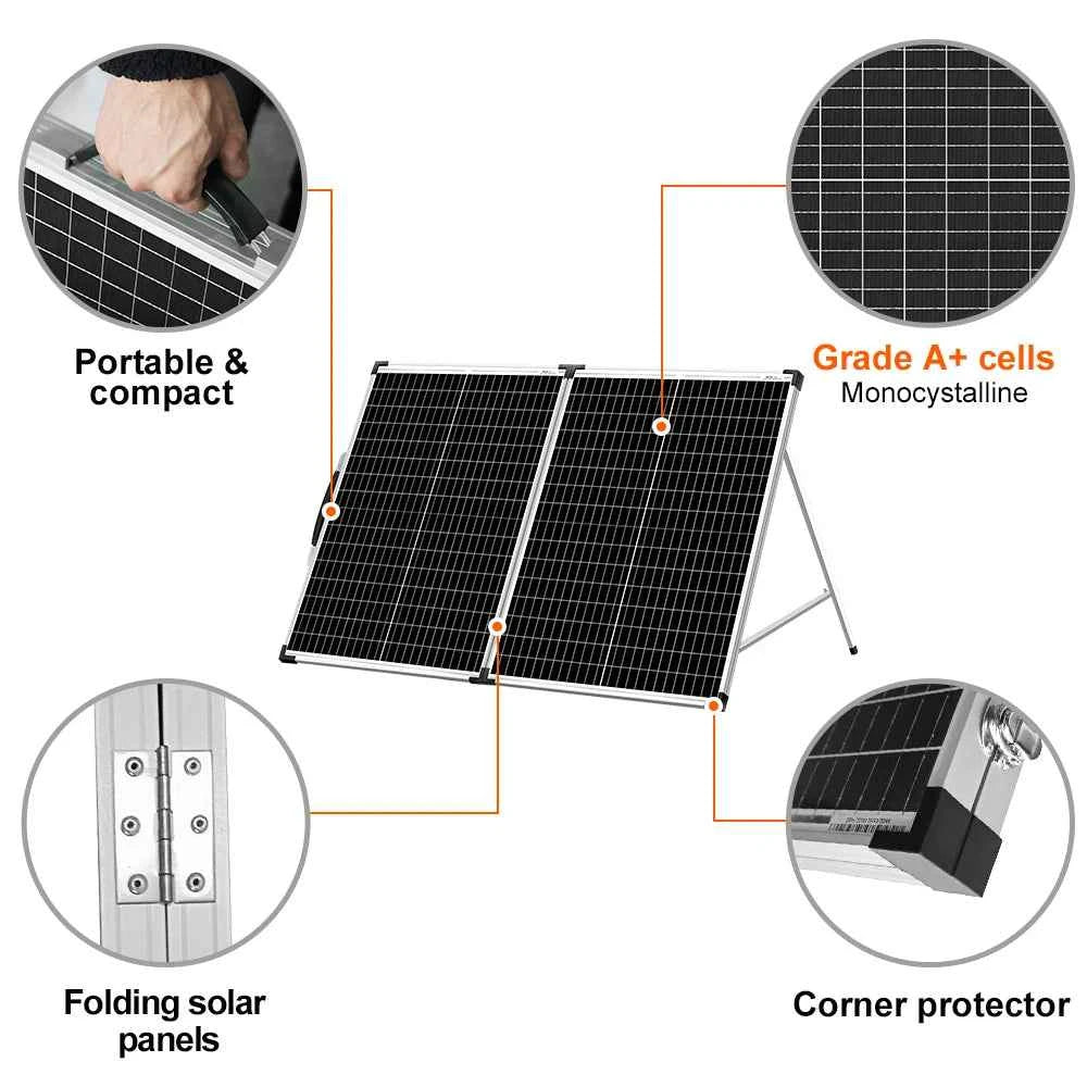 Faltbares Solarpanel 100W / 150W / 200W – Mobile Energie