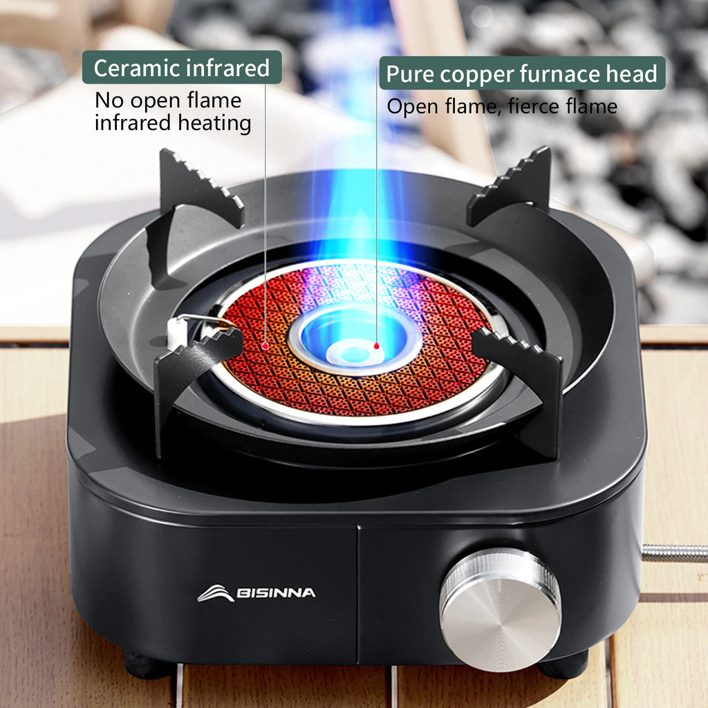 4000W Gas Campingkocher – Tragbarer Infrarotkocher für Outdoor
