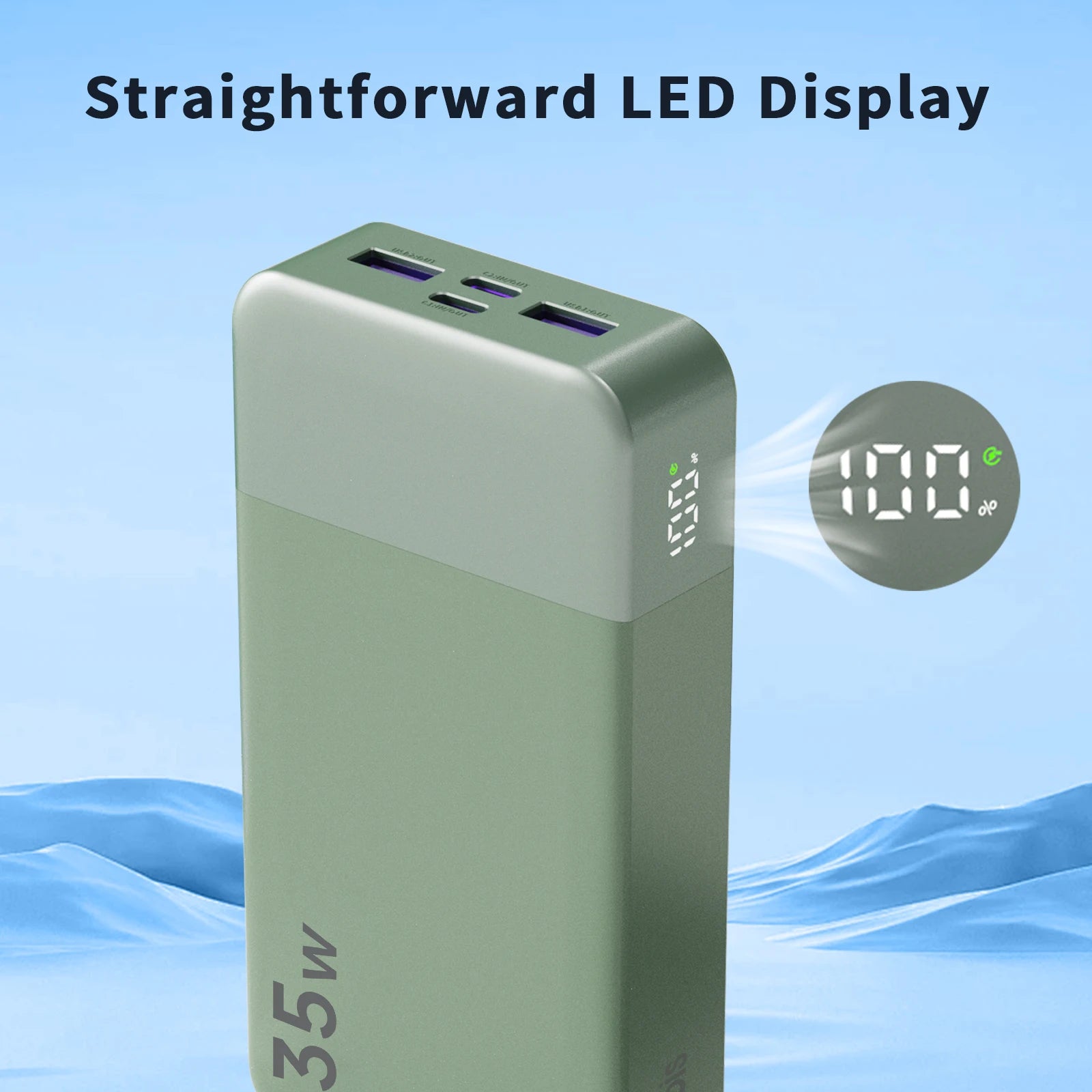 NOBIS Powerbank 20.000mAh mit 35W Schnellladung (